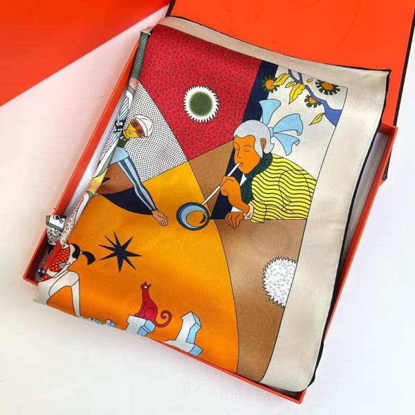 The Muse Collection: 100% Mulberry Silk Square Scarf