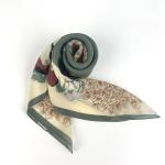 The Grand Heritage Garden & Galloping Horse 100% Mulberry Silk Square Scarf (65x65cm)