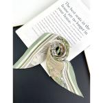 "Eternal Rome" Hand-Sketched Landscape Scarf | 100% Mulberry Silk (65x65cm)