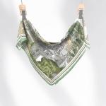 "Eternal Rome" Hand-Sketched Landscape Scarf | 100% Mulberry Silk (65x65cm)