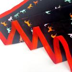 Classic Equestrian Silhouette Square Scarf | 100% Mulberry Silk (65x65cm)