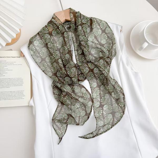 Bronze & Sage — The Narrative Silk Scarf