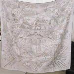 Midnight Blue & Sage Zenith: Mythical Zodiac Reversible Silk Scarf