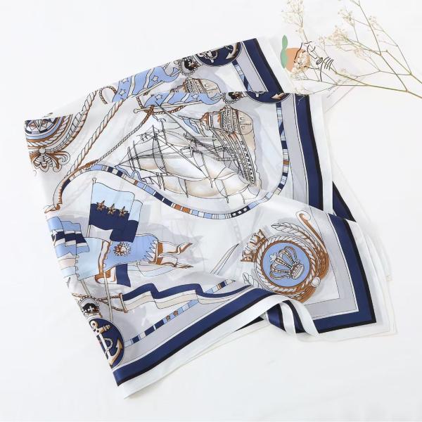 The Royal Heritage: 100% Mulberry Silk Twill Square