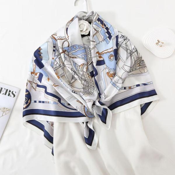 The Royal Heritage: 100% Mulberry Silk Twill Square