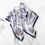 The Royal Heritage: 100% Mulberry Silk Twill Square