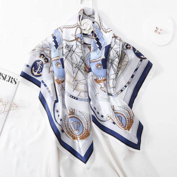 The Royal Heritage: 100% Mulberry Silk Twill Square