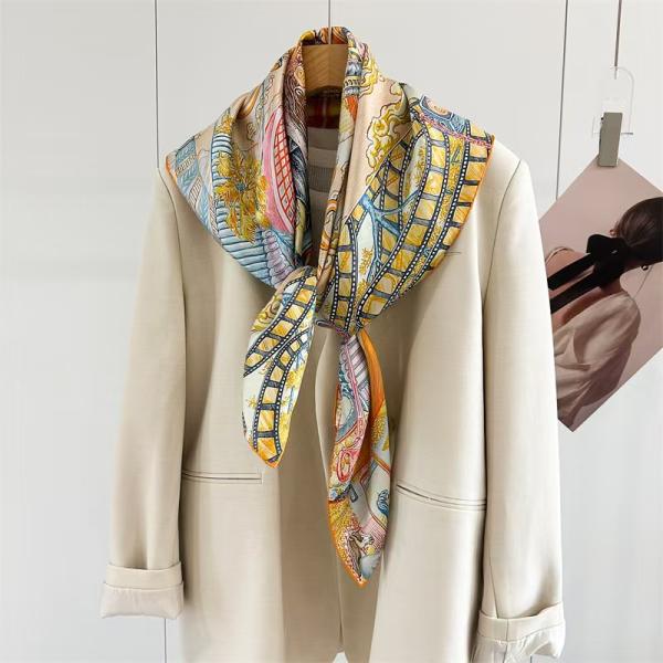 City of Light Silk Scarf | 14 Momme 100% Mulberry Silk Twill
