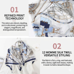 The Royal Heritage: 100% Mulberry Silk Twill Square