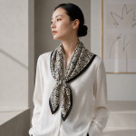 Nocturne Rose Silk Scarf
