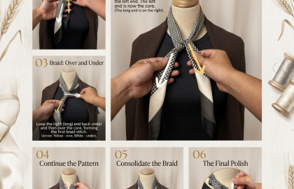 The Wheat Knot: An Easy Scarf Tie That Instantly Adds Chic – Beginner-Friendly
