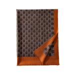 Heritage Monogram Wool Wrap — 100% Virgin Wool