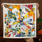 The Muse Collection: 100% Mulberry Silk Square Scarf