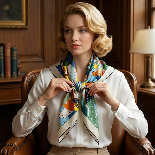The Muse Collection: 100% Mulberry Silk Square Scarf